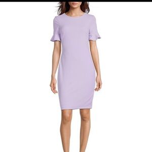 Calvin Klein Ruffle Cuff Dress